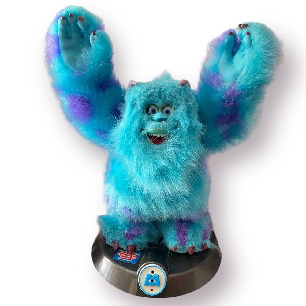 Thinkway Toys Disney Monsters Inc Animated Talking Sully Room Guard 11.5”